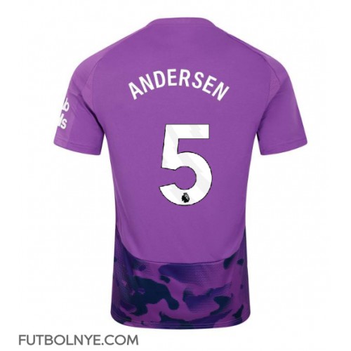 Camiseta Fulham Joachim Andersen #5 Tercera Equipación 2024-25 manga corta